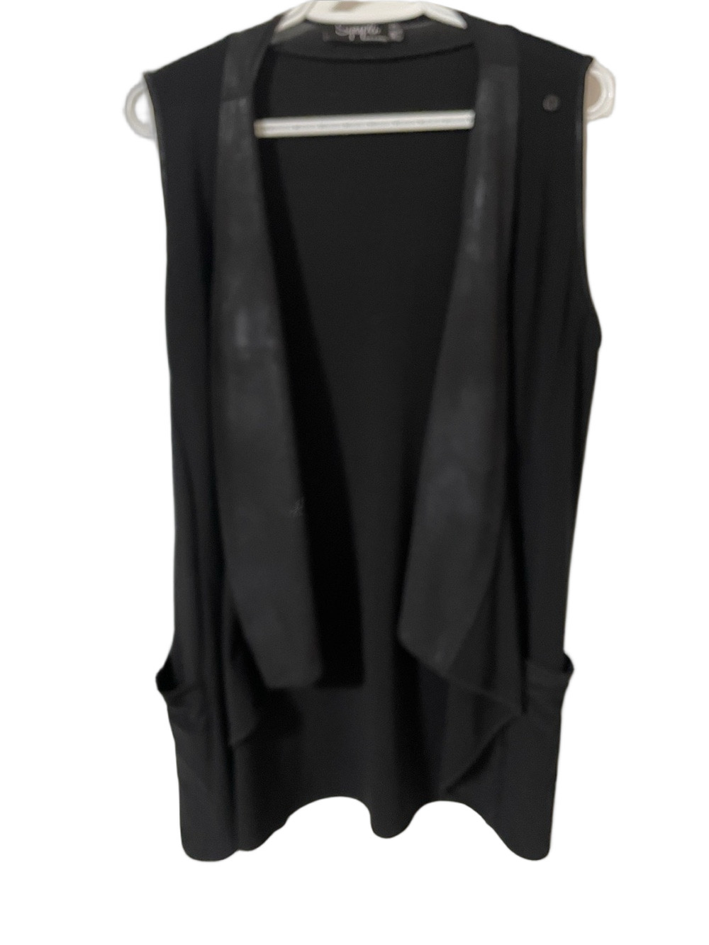 Sympli Black Vest Size 8